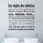 Наклейки для ванной комнаты, Правила пользования туалетом виниловые настенные художественные наклейки, Настенные обои для туалета, домашнего декора, постер, украшение дома PW118