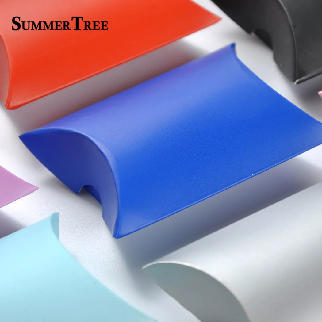 Подушки конфетные коробки Золотой Розовый Белый Черный Серебряный Крафт