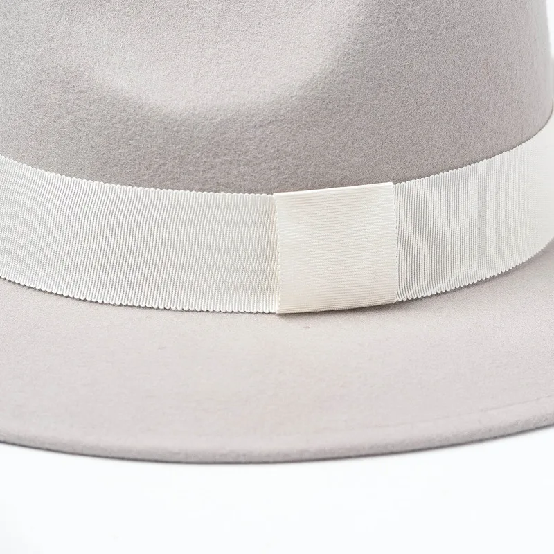 USPOP новые женские густая шерсть шляпы 100% джазовые Женская широкополая