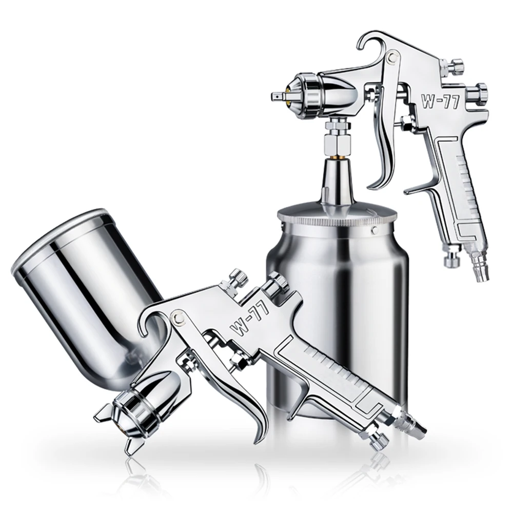 

W-77 Airbrush 2.0/2.5/3.0 Caliber Spray Paint Gun 400cc/1000cc Oiler High-atomization Spraying Pneumatic Tools