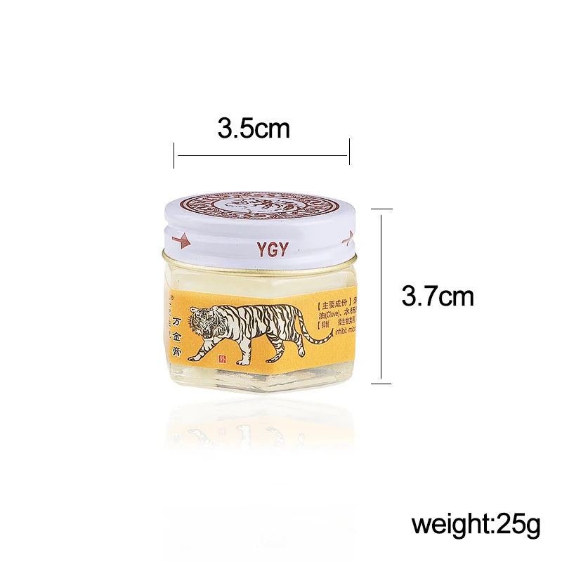 

25g Tiger Balm Herbal Mint Cooling Oil Refreshing Relieve Cold Headache Dizziness Muscle Pain Relief Ointment Anti Mosquito Bite