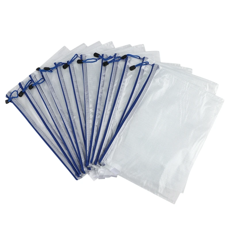

12 шт., прозрачная сумка на молнии для хранения данных