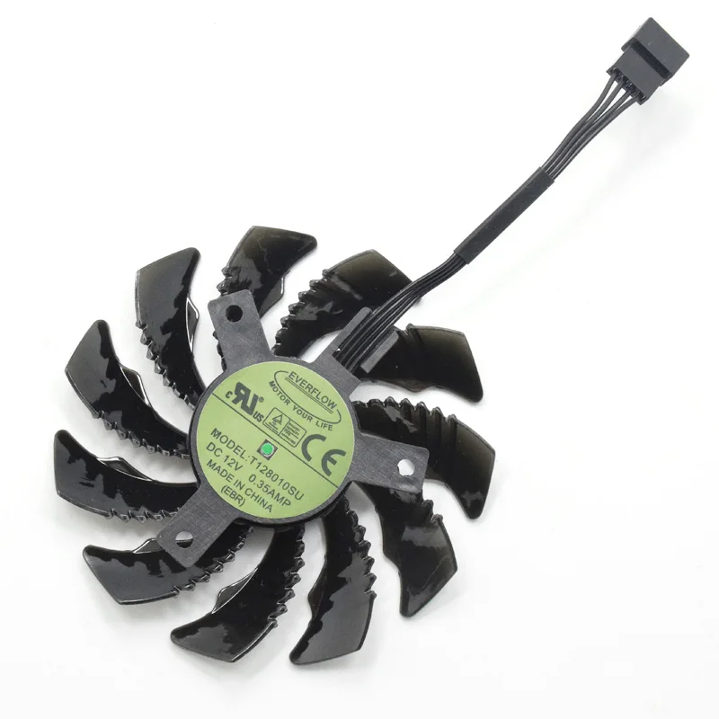 Фото Вентилятор охлаждения 75 мм PLD08010S12H T128010SU для GIGABYTE AORUS GTX 1060 1070 Ti 1080 Ti G1 GAMING GV-N98T, GTX 980, 970, 960, NTITANX №4