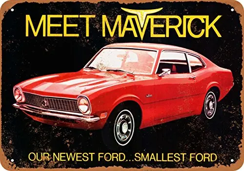Металлический знак 1970 Ford Maverick-винтажный Настенный декор для кафе пива бара
