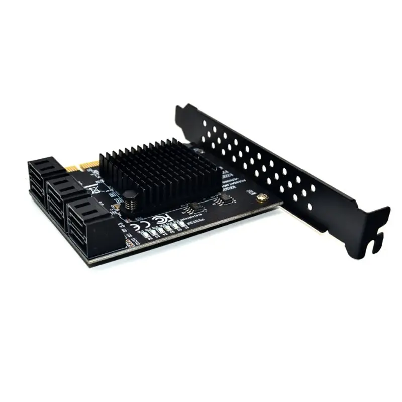 

6 Ports SATA 3.0 to PCIe Expansion Card PCI Express SATA Adapter SATA3 Converter