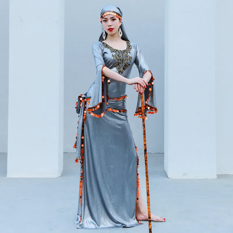 Костюм для танца живота Baladi Galabeya Fallahi Abaya комплект из 4 предметов костюм с