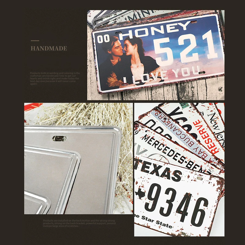 США Нью Йорк 125 металлические оловянные знаки номерной знак автомобиля Ретро