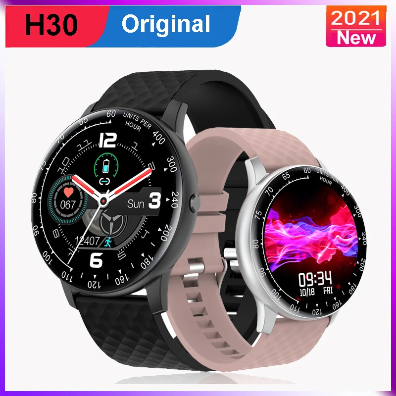 

2021 new H30 Smart Watch IP68 Waterproof Custom Dial Fitness Tracker Heart Rate Blood Pressure Women Smartwatch For IOS Android