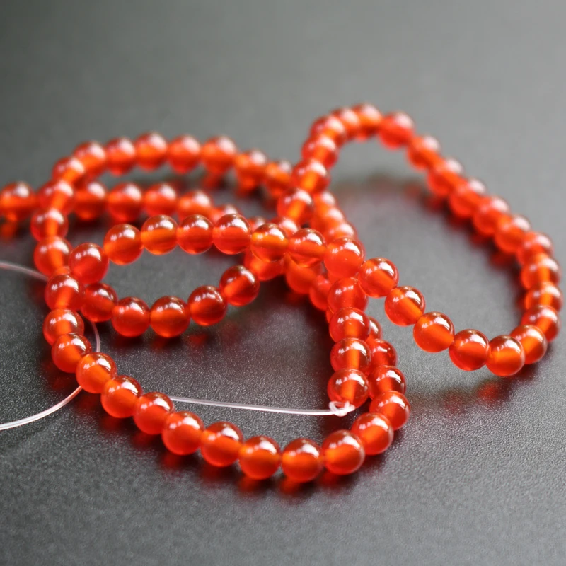 Круглые Бусины Из Натурального Красного камня 4 6 8 10 12 мм | Украшения и аксессуары
