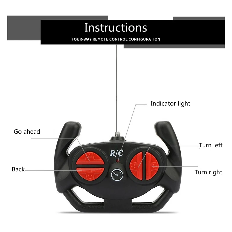 

Dropshipping RC Toys Four Way Plastic Remote Control Race Car Electric Chargeable Toy 1:20 Bugatti Toy Car Children's Racing Car