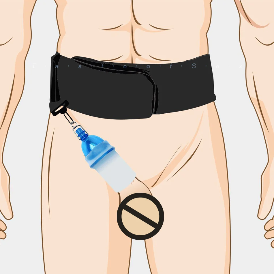 Увеличитель пениса Мужской t с ремнем Растяжитель чистый физический тренажер для