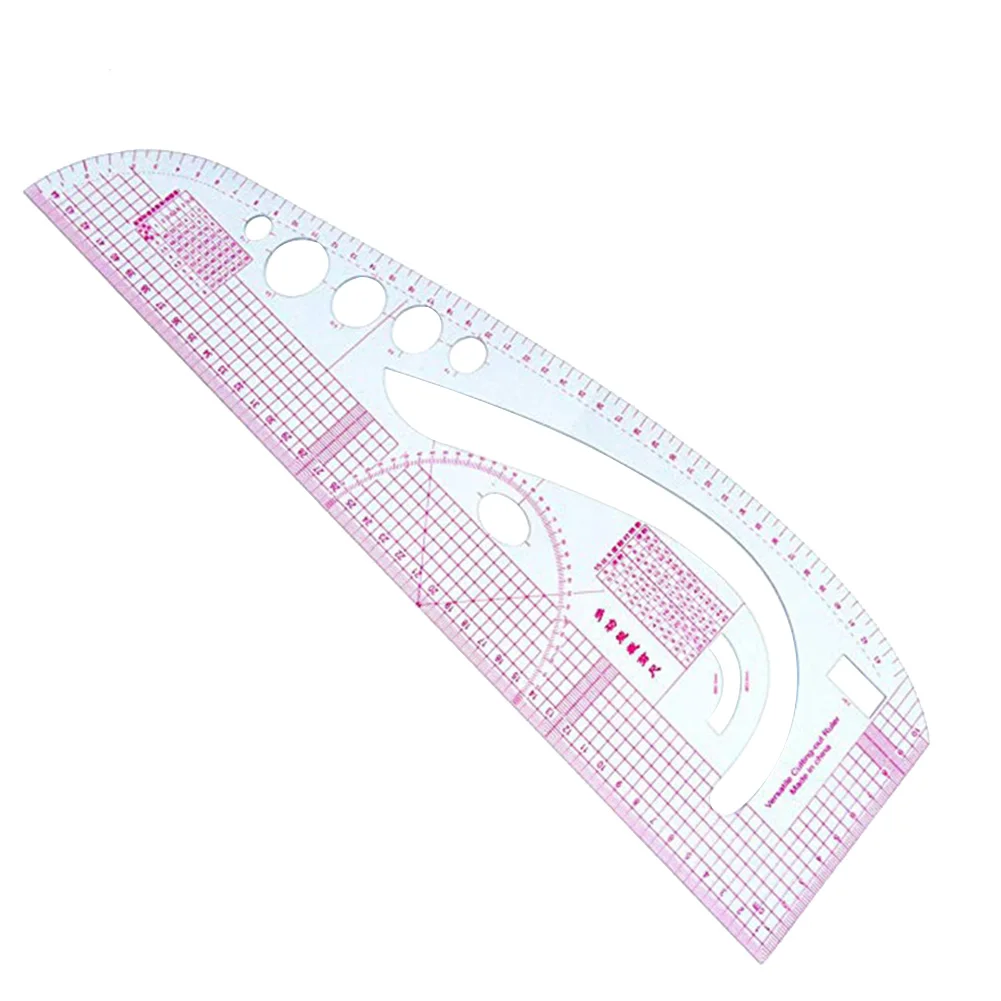 

1pc DIY Drawing Tailoring Ruler Multi-function Cutting Measuring Plastic Curve Ruler Tailor Yardstick Sewing Accessories
