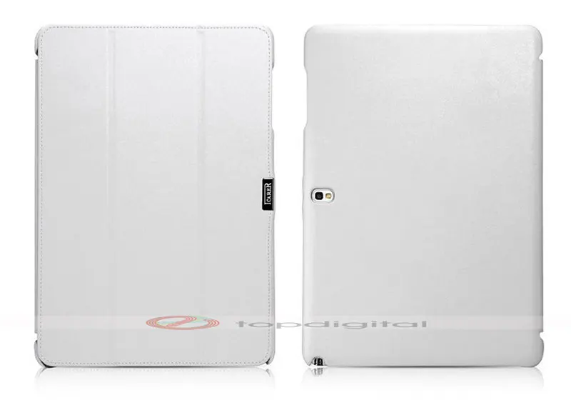 Кожаный чехол-книжка icarer для samsung Galaxy Note Pro 12,2/Tab Pro 12,2 P900, откидной Чехол-подставка для планшета, чехол на магните - Цвет: White