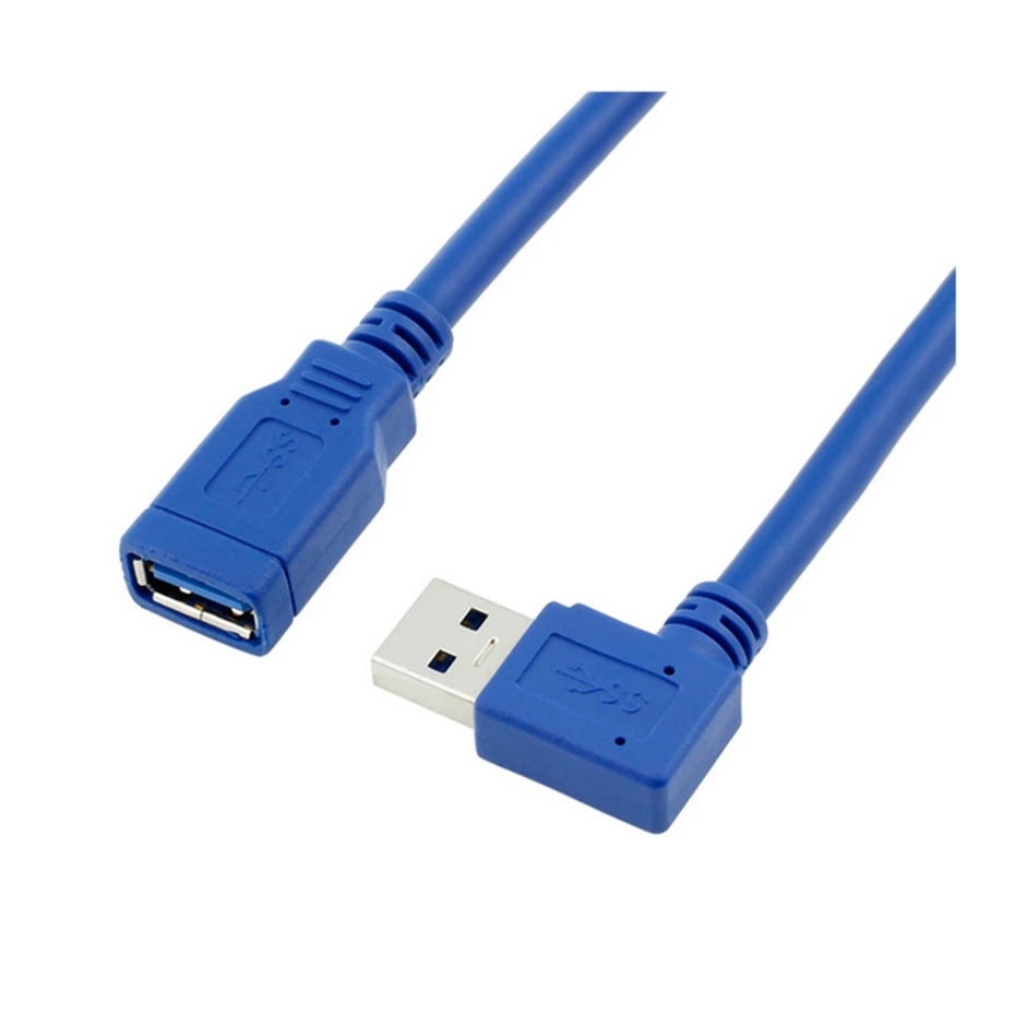 Кабель Удлинитель USB 2 0 3 с прямым углом 90 градусов штекер гнездо сверхскоростные