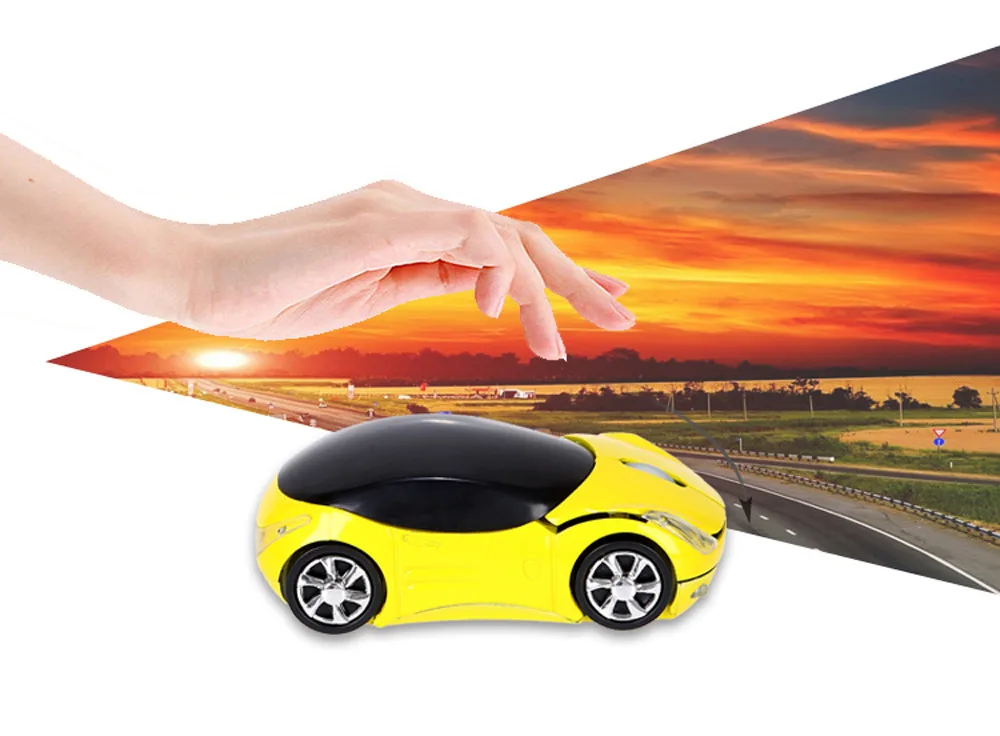 

In Stock! Car Mouse 2.4GHz 1200DPI Wireless Optical Mini Mouse USB Scroll Mice for Tablet Laptop