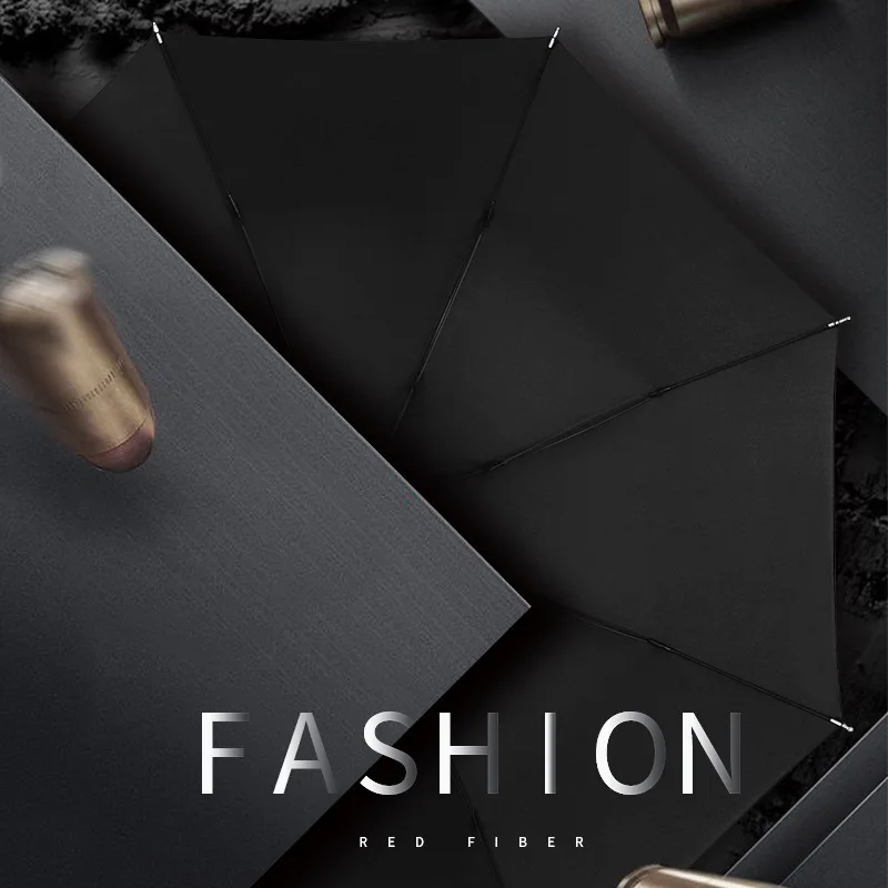 Складной зонт для мужчин и женщин ручной однотонный складной бизнеса обратной