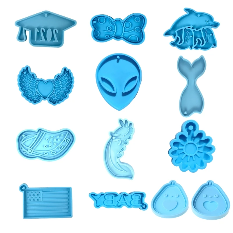 

Брелок эпоксидная смола, Форма Подвески силиконовая форма «сделай сам» ремесла литья ювелирных изделий инструменты