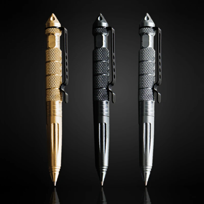 

High Quality Metal Military Tactical Pen School Student Office Ballpoint Pens Emergency Glass Breaker Self Defense EDC Supplies