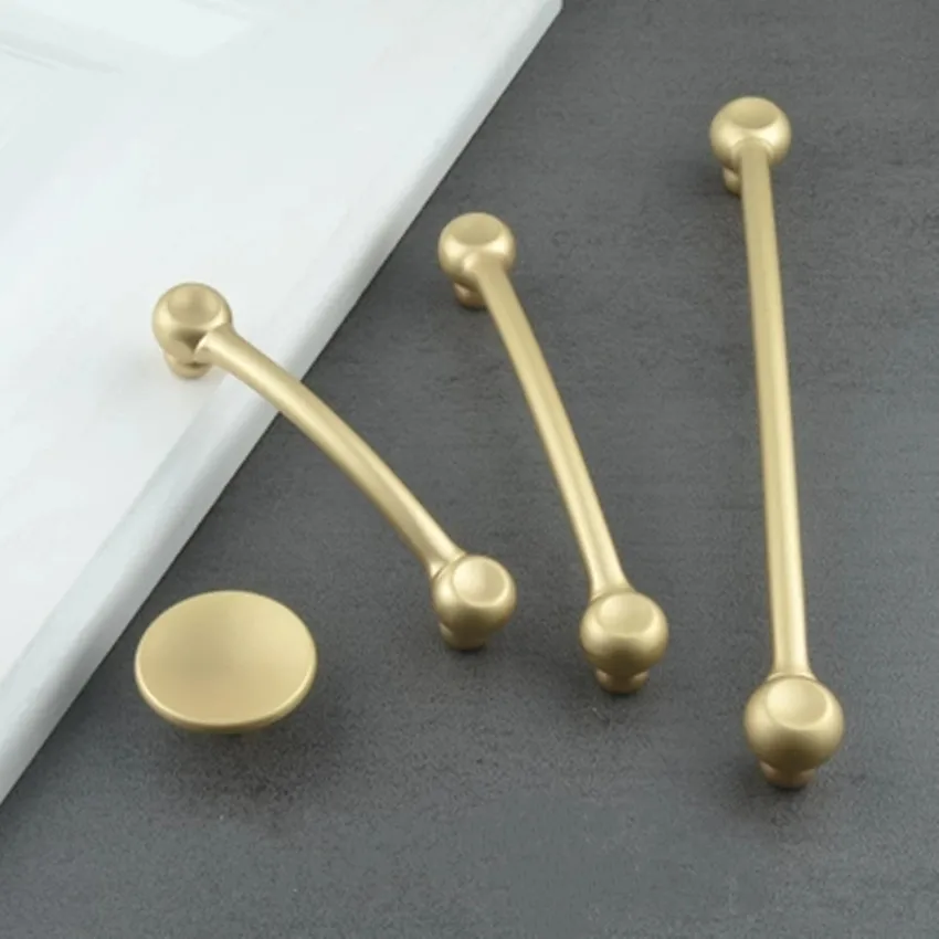 

192MM MODERN SIMPLE MATTE GOLD KITCHEN CABINET WARDROBE SOLID HANDLE 128MM GARY DRAWER TV CABINET CUPBOARD KNOB PULL HANDLE
