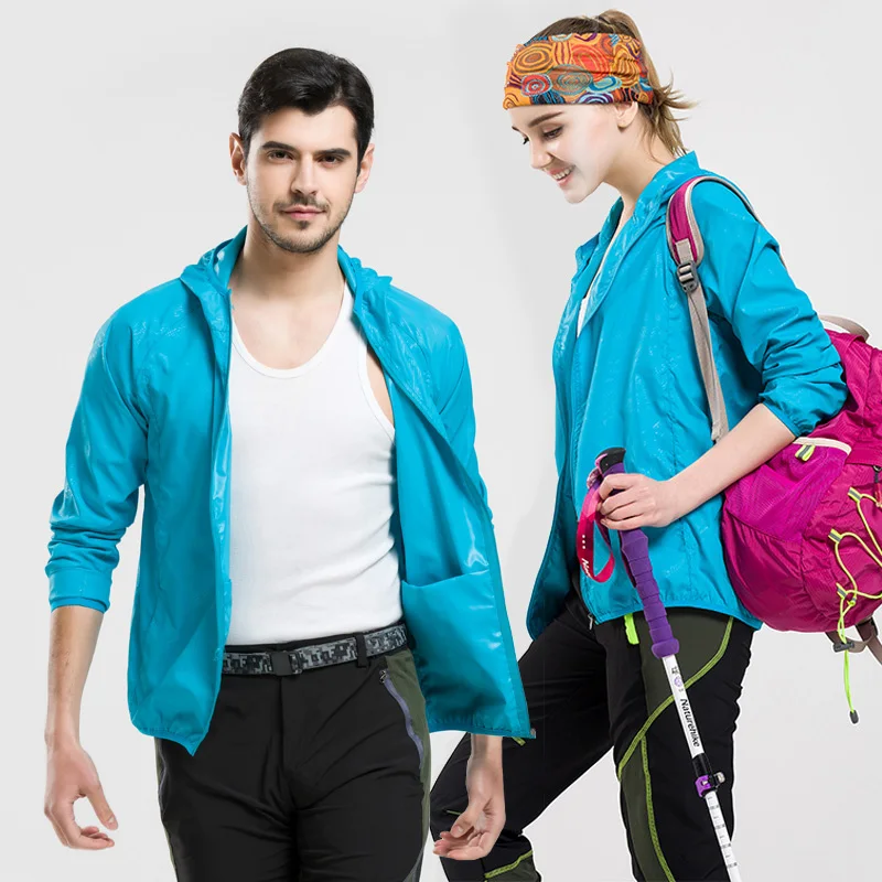 Для мужчин и женщин быстросохнущая походные куртки Водонепроницаемый с защитой