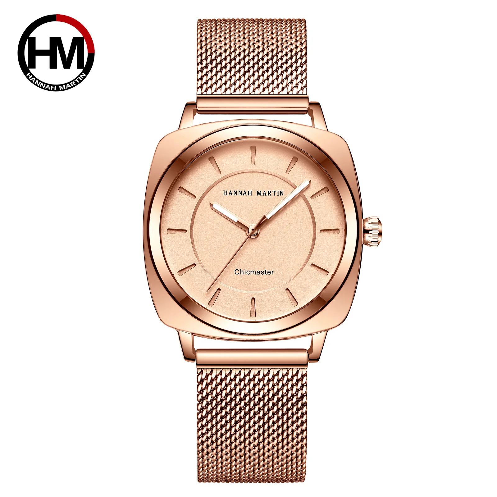 

Hannah Martin HM-106 New Waterproof Quartz Lady Watch Fashion Elegant Dress Ladies Luxury Square Casual Wristwatches
