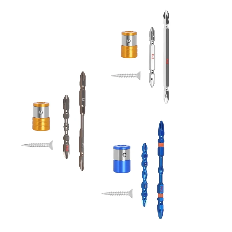 

1 Set 1/4Inch Hex Shank Fits Magnetic PH2 Long Reach Electric Screwdriver Bits Single Phillips Cross Head Tool