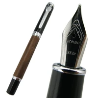 jinhao pear wood fine nib fountain pen wooden barrel writing pen office school home professional fountain pen