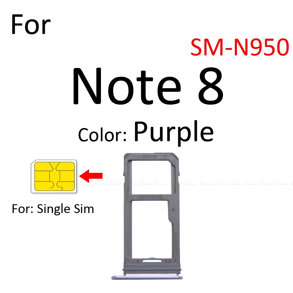Держатель лоток для гнезда Sim карты контейнер с адаптером Micro SD Samsung Galaxy Note 9 8 N960