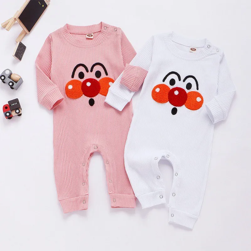 Хлопковый комбинезон с длинным рукавом на пуговицах | Детская одежда и обувь