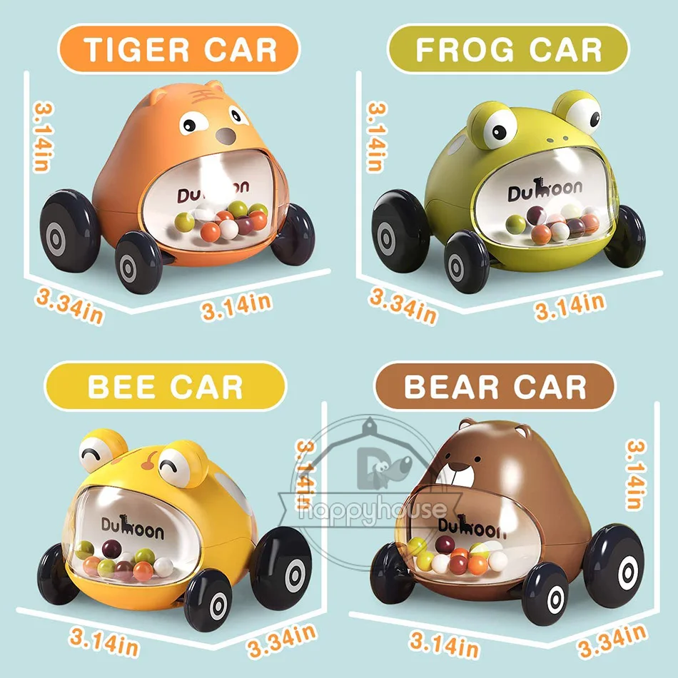 Детские игрушки 0-12 месяцев Push and Go мини-животное Детская модель игрушечный