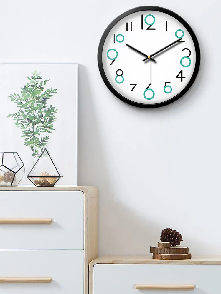 Настенные часы в нордическом стиле креативные большие минималистичные белые для