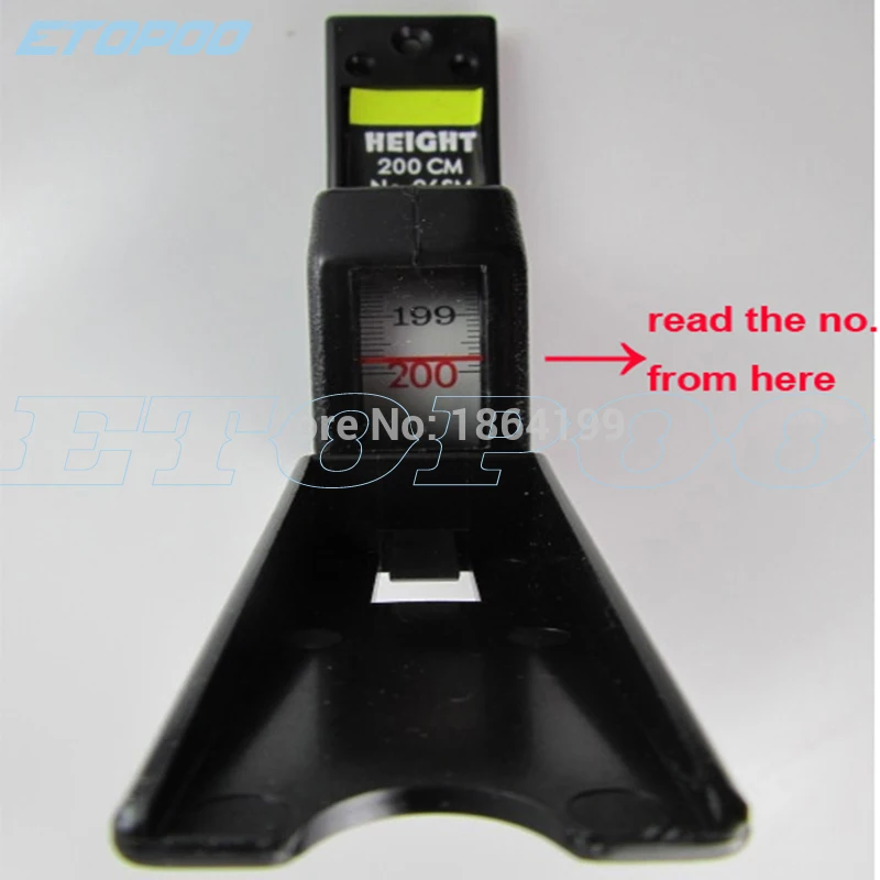 200 см черный цвет настенный измеритель высоты штанги линейка роста черная высота