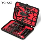 Новый Нержавеющаясталь кусачки для ногтей комплект Профессиональные ножницы для ногтей 7-23 шт. набор Портативный иголок для удаления угрей, кусачки для ногтей, набор инструментов