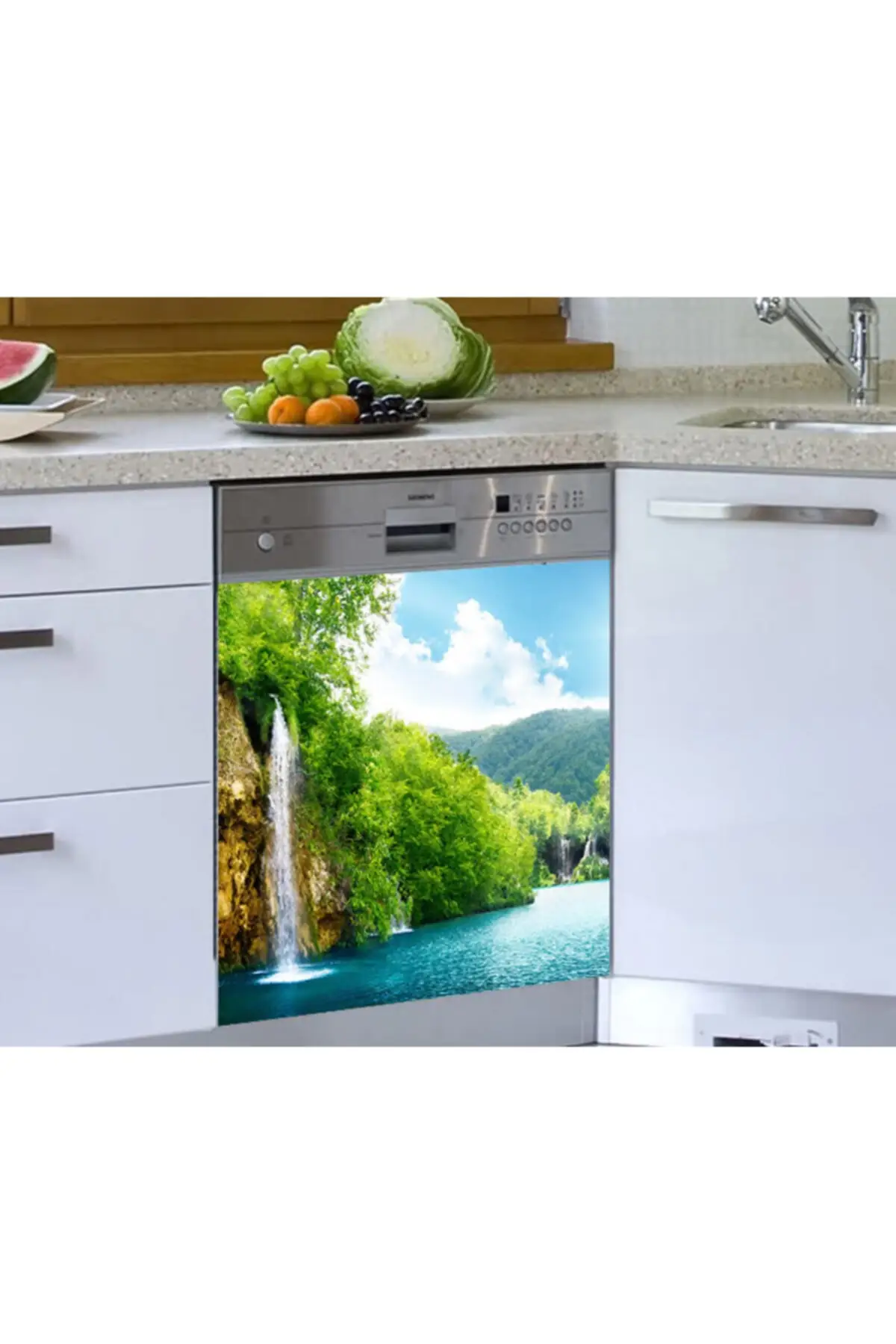 

Waterfall High Dish Machine Sticker