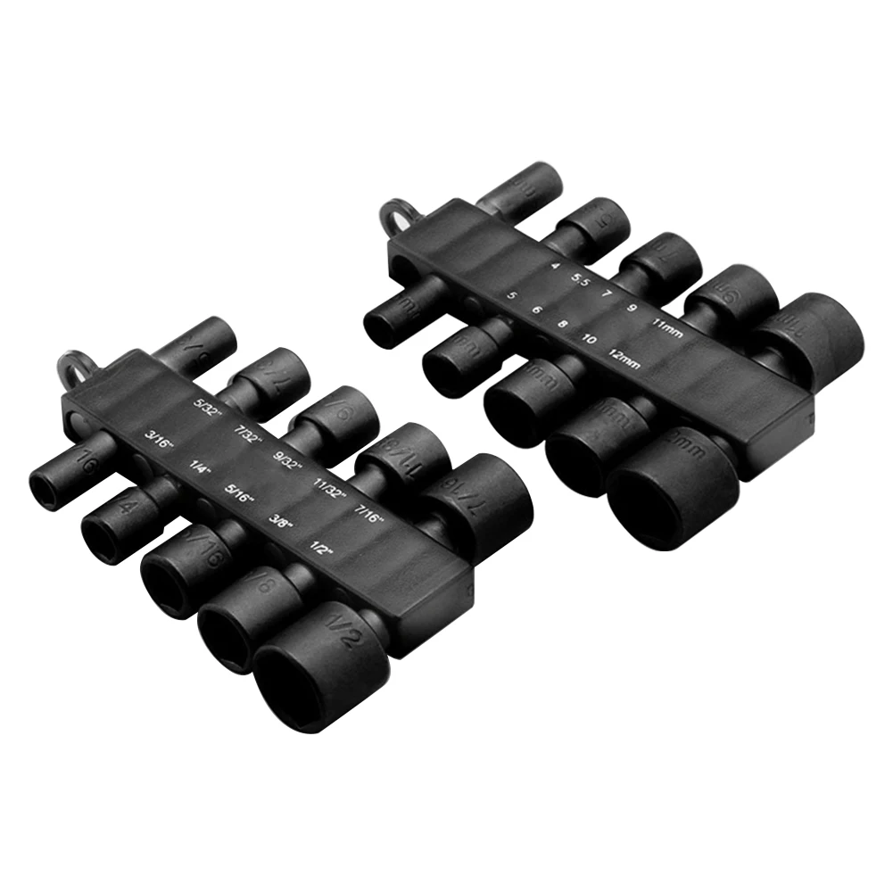 

20pcs/set Durable Repair Hexagon Driver Socket Bits Metric Imperial Easy Install Electric Screwdriver Handle Tool