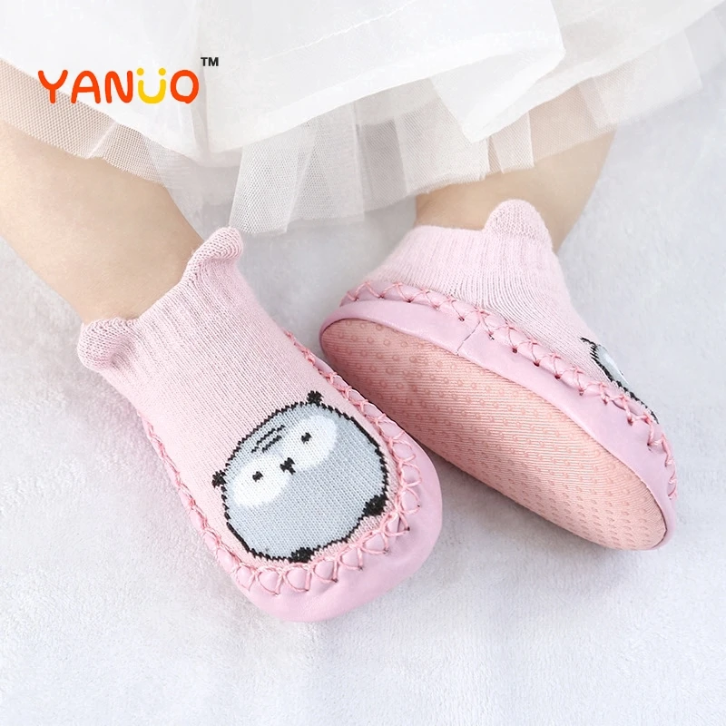 YANUO модные детские носки с рисунками героев из мультфильмов Для детской кожи на