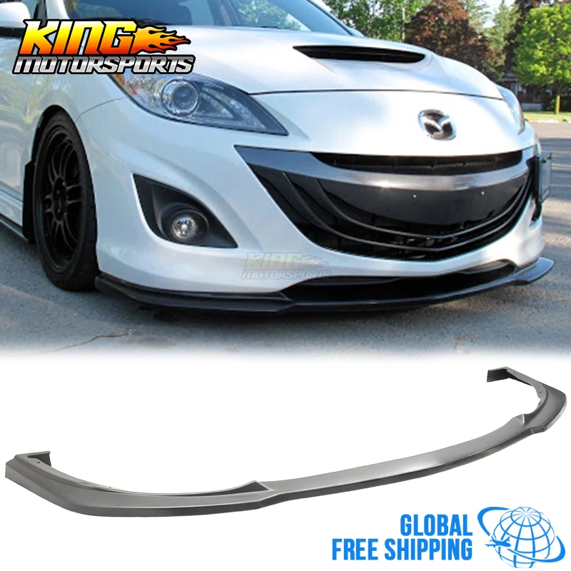Подходит для 2010-2011 Mazda 3 4Dr Sedan JDM Style полиуретановый спойлер переднего бампера Bodykit