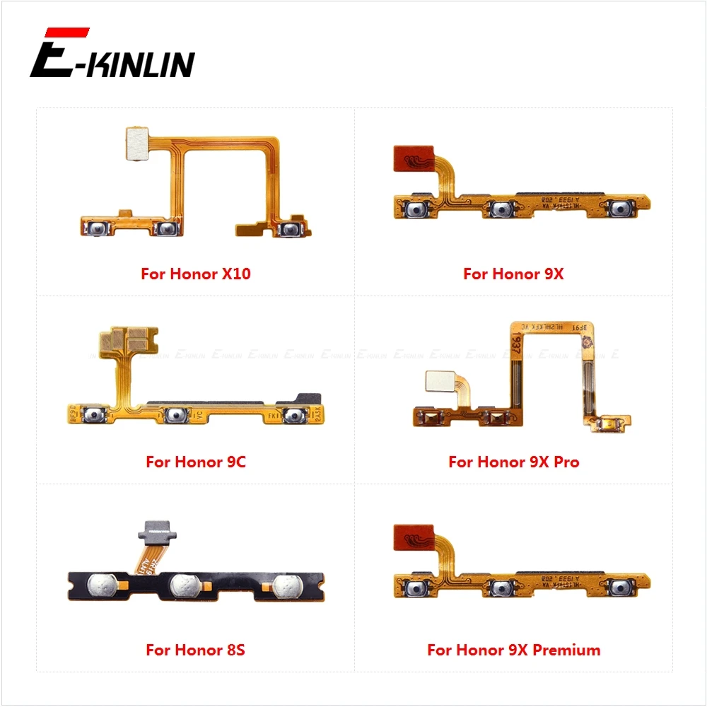 10 шт./лот кнопка включения питания выключения гибкий кабель лента для HuaWei Honor X10 9C