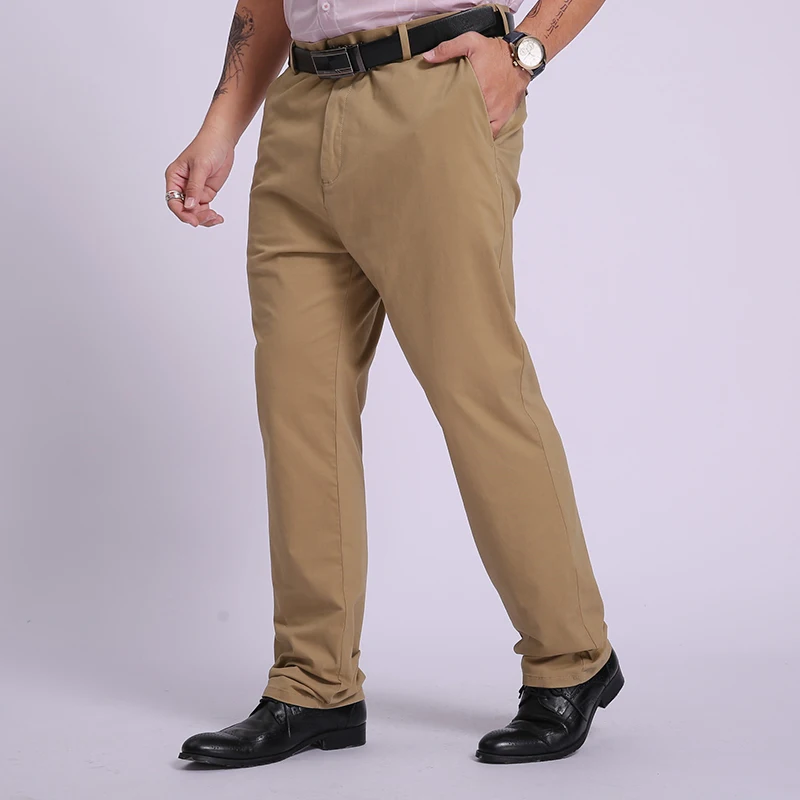 

Plus Size Men's Pants Style Micro-elastic Jogger Casual Thousers Men spring Autumn Fashion Formal Suit Pants Male