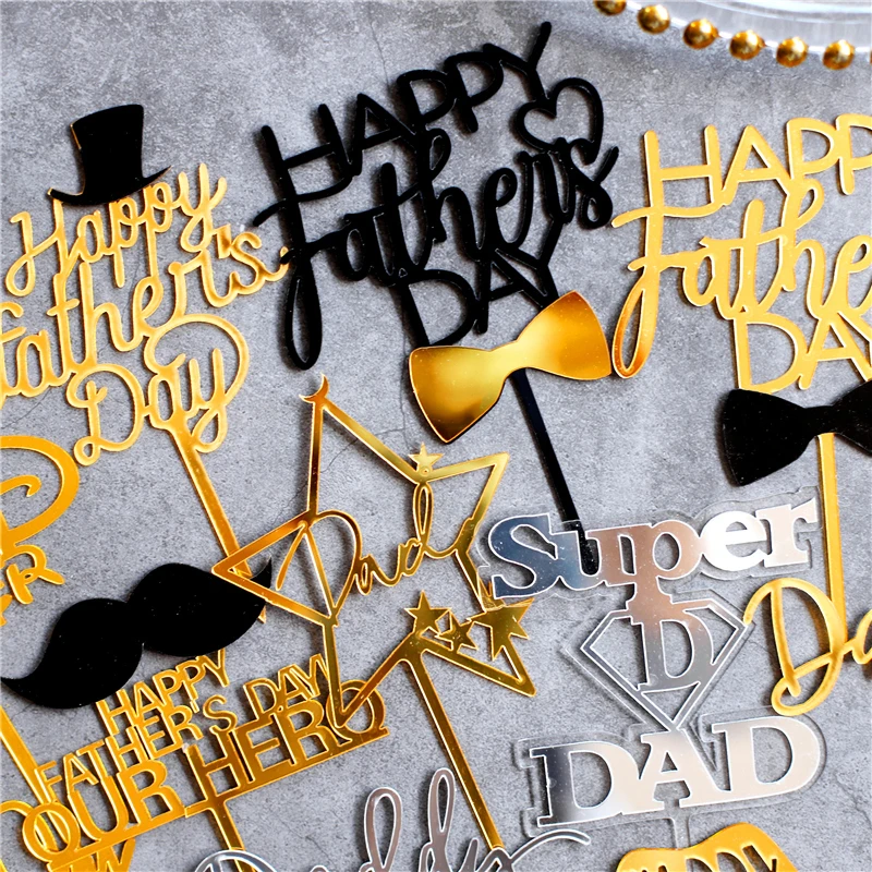 Лучший Папочка на День отца акриловый торт Топпер для папы украшения день