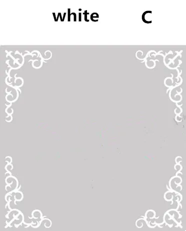 white 4 шт./компл. самоклеящиеся оконное стекло стикер декоративная оконная пленка мебельное стекло зеркало угловой наклейка домашний декор - Цвет: white