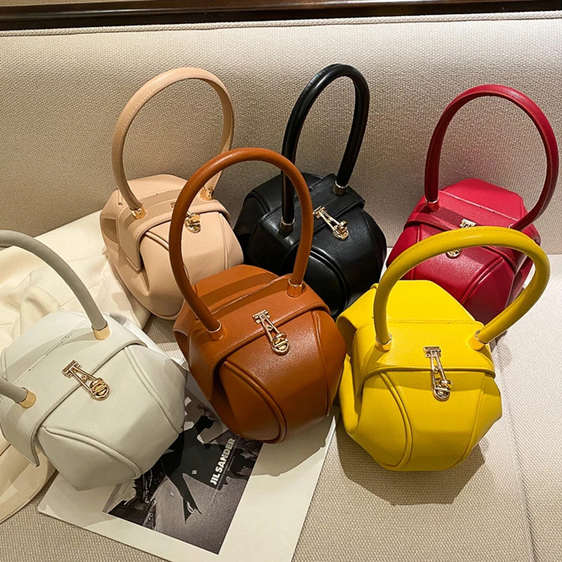 Retro Female Dumpling Bag Round Handbag Lady Designer Fashion Shoulder Bags Luxury Messenger Pack Party Packs Cosmetic Bag 2021