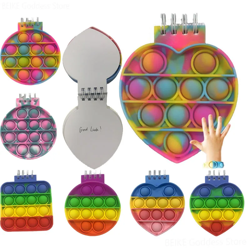 

Mini Pop Its Notebooks School Writing Book Fidget Toy Writing Pad Sensory Notebook Kids Notebook Fidget Toys For kids Gift