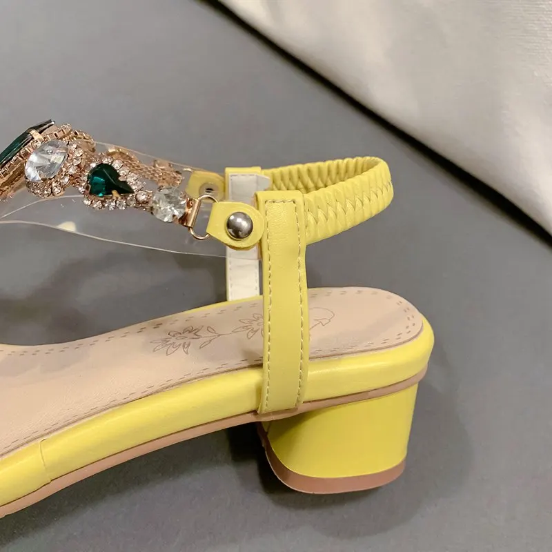 RIZABINA/большие размеры 32-46 женские босоножки яркие цвета обувь с ремешком на