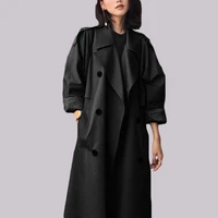 women spring autumn trench coat windbreaker double breasted lady office overcoat coat with belt female outerwear