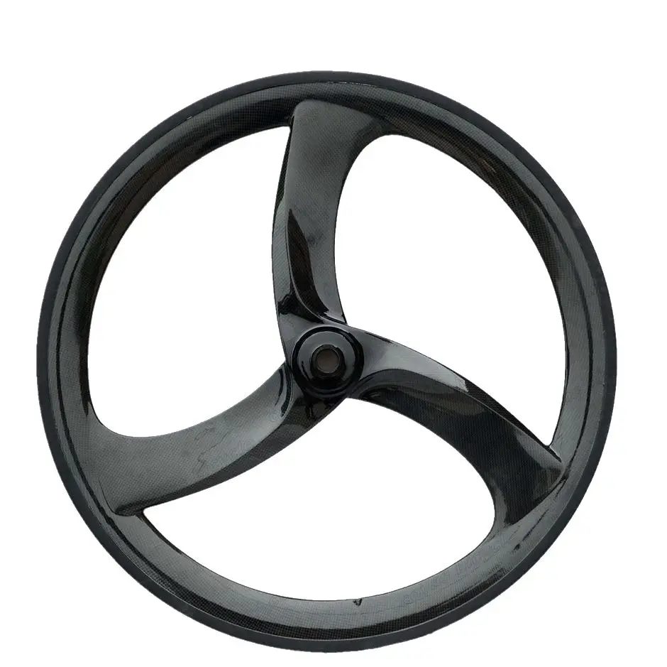 700C tri Карбоновые колеса со спицами 56 мм clincher фиксированная Шестерня 3 спиц