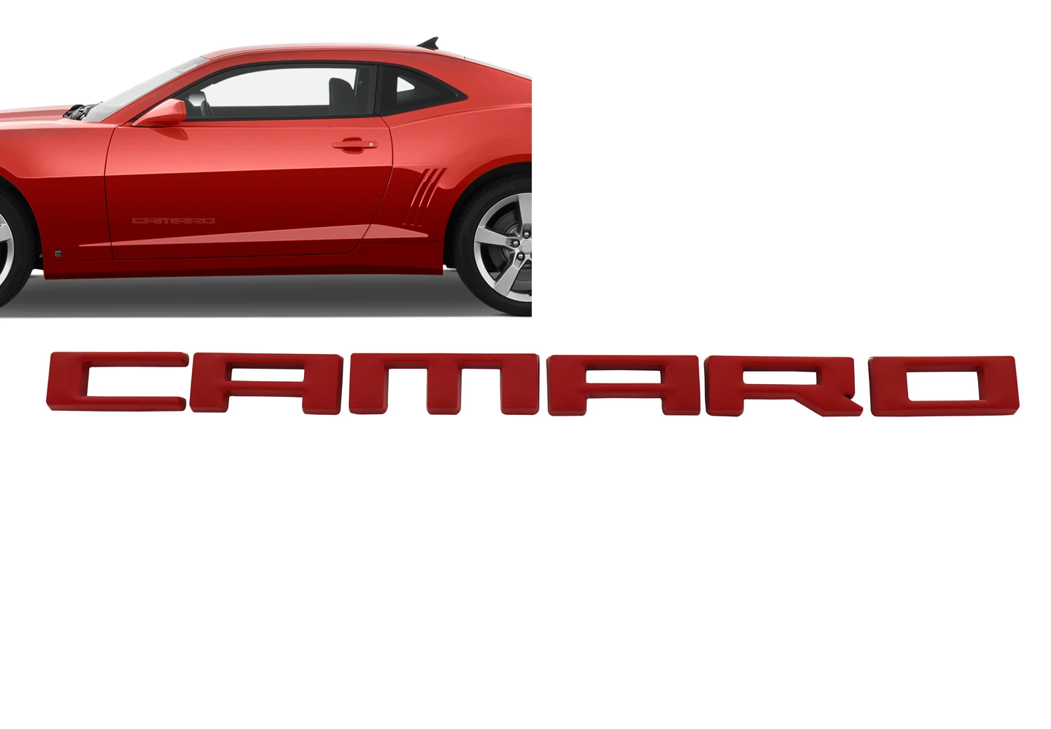 Красные буквы Камаро для SS ZL1 крыло двери багажника эмблема Наклейка бейдж стикер