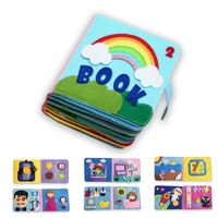 montessori baby felt quiet books story cloth book busy board toddler early learning education toys habits knowledge developing
