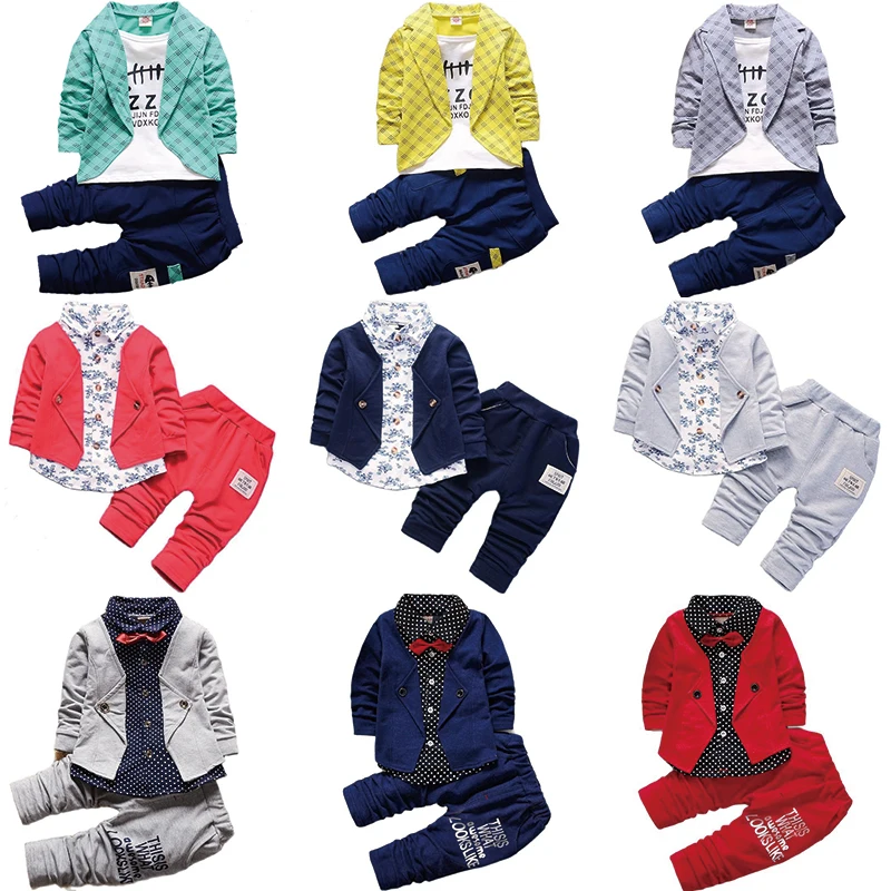 

Pring And Autumn New Children's Clothes, Casual Boy Suits, Cartoon Printed Suits + Trousers Suits, Children's Suits 0-5y