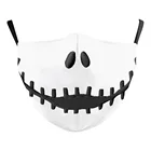 Маска для лица Кошмар перед Рождеством Джек Скеллингтон маска для рта на молнии взрослый Карнавальный костюм для Хэллоуина мужские маски для реквизита